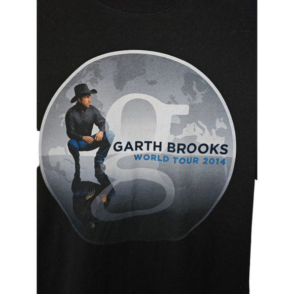 Garth Brooks World Tour 2014 Tee Men's Size M, Women's Size L - Picture 1 of 5